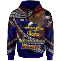 American Samoa Hoodie Custom American Samoa Eagle With Polynesian Patterns Hoodie LT10 - Polynesian Pride