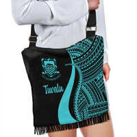 Tuvalu Boho Handbag - Turquoise Polynesian Tentacle Tribal Pattern - Polynesian Pride