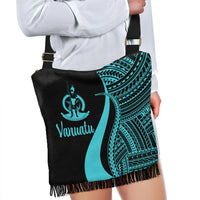 Vanuatu Boho Handbag - Turquoise Polynesian Tentacle Tribal Pattern - Polynesian Pride