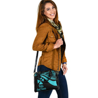 Wallis And Futuna Shoulder Handbag - Turquoise Polynesian Tentacle Tribal Pattern - Polynesian Pride