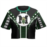 Hawaii - Molokai High Football Jersey Crop Top T - Shirt - AH - Polynesian Pride