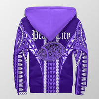 Hawaii - Pearl City High Football Jersey Sherpa Hoodie - AH - Polynesian Pride