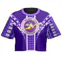Hawaii - Pearl City High Football Jersey Crop Top T - Shirt - AH - Polynesian Pride