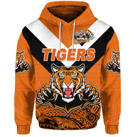 Papua New Guinea Lae Snax Tigers Hoodie Rugby Simple Style Orange LT8 - Polynesian Pride