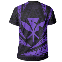 Hawaii Kanaka Polynesian T Shirt Purple - Polynesian Pride