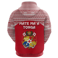 Kolisi Tonga Zip Hoodie Mate Maa Tonga Simple Version Coat of Arms - Polynesian Pride