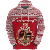 Custom Kolisi Tonga Hoodie Mate Maa Tonga Simple Version Lion Ashburton, Custom Text and Number - Polynesian Pride