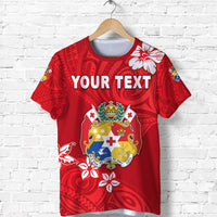 Custom Mate Maa Tonga Rugby T Shirt Polynesian Unique Vibes Full Red - Polynesian Pride