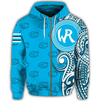 Custom Hawaii Hoodie Kealakehe High Tribal Kakau Zip Hoodie - Polynesian Pride