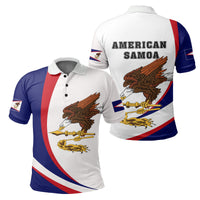 American Samoan Polo Shirt Arch Style Unisex White - Polynesian Pride