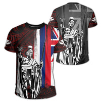 Hawaii King Flag Polynesian T Shirt Red Unisex Red - Polynesian Pride