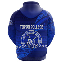 Kolisi Ko Tupou College Tonga Hoodie Unique Version Full Blue - Polynesian Pride