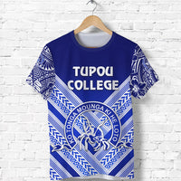 Custom Kolisi Ko Tupou College Tonga T Shirt Creative Style Blue, Custom Text and Number - Polynesian Pride