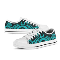 Pohnpei Low Top Canvas Shoes - Turquoise Tentacle Turtle - Polynesian Pride
