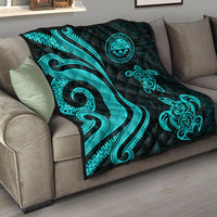 Federated States of Micronesia Premium Quilt - Turquoise Tentacle Turtle - Polynesian Pride