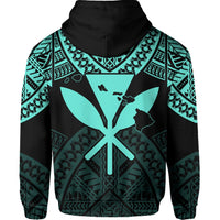 Hawaii Polynesian Hoodie Limited Tab Style Turquoise - Polynesian Pride