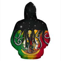 Vanuatu Hoodie Vanuatu Coat of Arms Octopus Style - Polynesian Pride