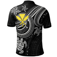 Hawaii Custom Polo Shirt White Turtle - Polynesian Pride