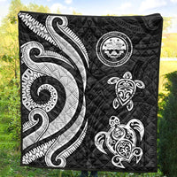 Federated States of Micronesia Premium Quilt - White Tentacle Turtle - Polynesian Pride