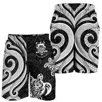 Tuvalu Men's Short - White Tentacle Turtle - Polynesian Pride