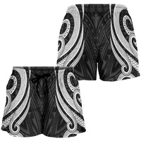 Kosrae Women's Short - White Tentacle Turtle - Polynesian Pride