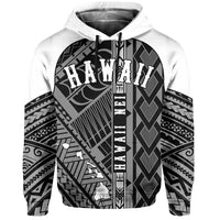 Hawaii Nei Hoodie Polynesian White - Polynesian Pride
