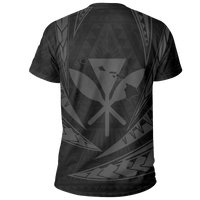 Hawaii Kanaka Polynesian T Shirt Gray - Polynesian Pride