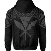 Hawaii Polynesian Hoodie Limited (Zip up) Tab Style Gray - Polynesian Pride