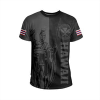 Hawaii King Polynesian T Shirt Lawla Style Gray - Polynesian Pride