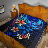 Yap Premium Quilt - Vintage Tribal Mountain - Polynesian Pride