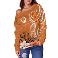 Custom Pohnpei Personalised Women's Off Shoulder Sweater - Pohnpei Spirit - Polynesian Pride