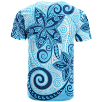 Vanuatu T Shirt Tribal Plumeria Pattern - Polynesian Pride