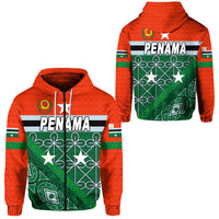 Penama Province Zip Hoodie Vanuatu Pattern Unique Style LT8 Unisex Green - Polynesian Pride