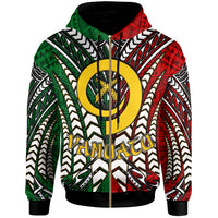 Vanuatu Hoodie Custom Vanuatu Independence Anniversary With Arm Polynesian Patterns Hoodie LT10 - Polynesian Pride