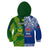 (Custom Personalised) Samoa Rugby and Australia Rugby Hoodie KID Toa Samoa Mix Kangaroos Pacific LT14 - Polynesian Pride