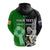 Custom New Zealand and Ireland Rugby Hoodie All Black Maori Mix Shamrocks LT14 - Polynesian Pride