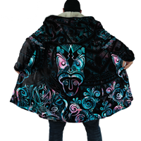 Maori Aotearoa Rugby Haka New Zealand Silver Fern Paua Shell Cloak Unisex Art - Polynesian Pride