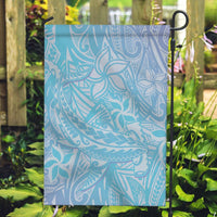 Baby Blue Gradient Polynesia Garden Flag Hawaiian Tribal Hammerhead Shark Tattoo LT14 Garden Flag Baby Blue - Polynesian Pride