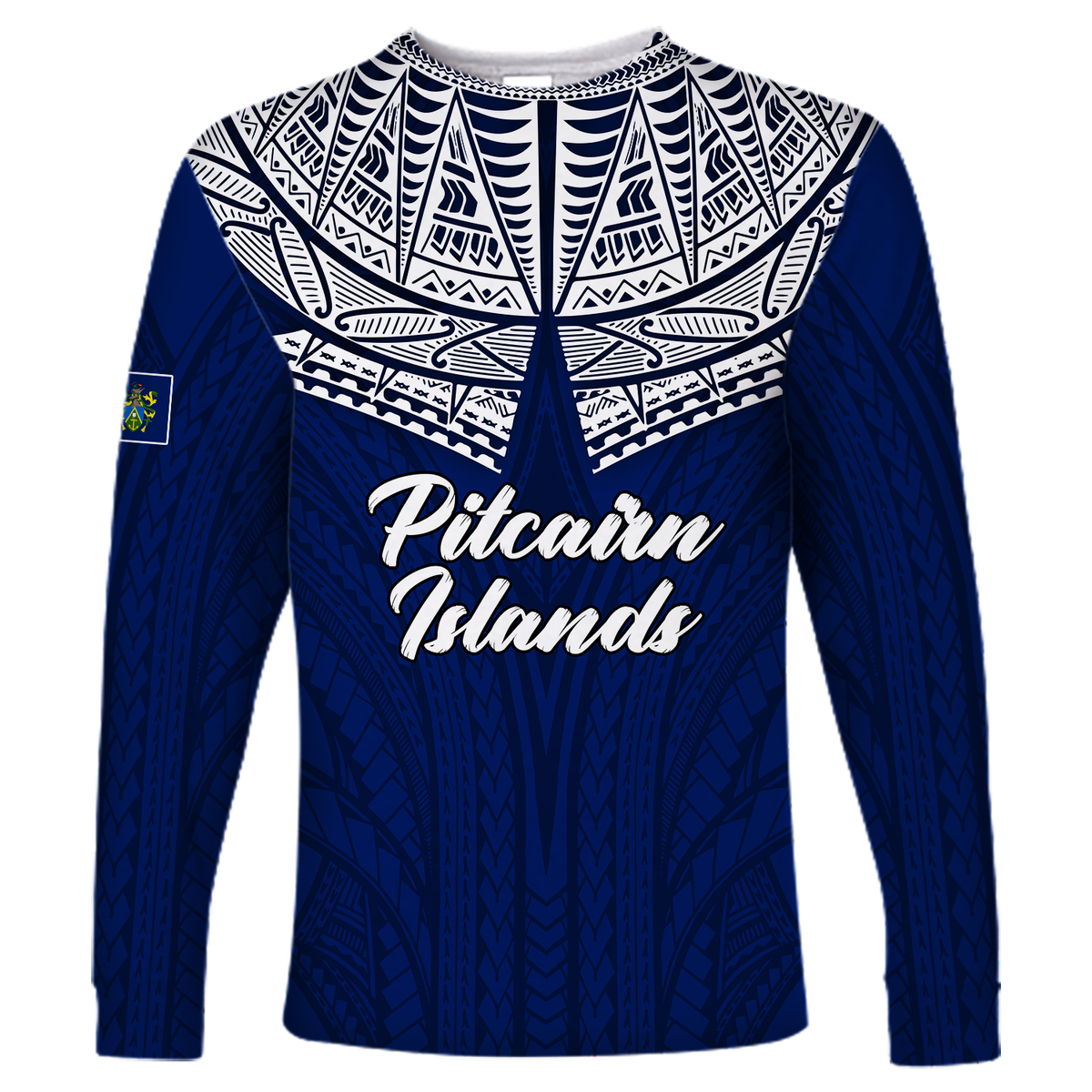 Pitcairn Islands Pride Long Sleeve - LT12 Unisex Blue - Polynesian Pride