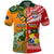 Custom Mate Maa Tonga and Wallabies Rugby Polo Shirt Polynesian Mix Aboriginal LT14 Red - Polynesian Pride