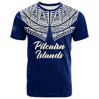 Pitcairn Islands Pride T Shirt LT12 Unisex Blue - Polynesian Pride