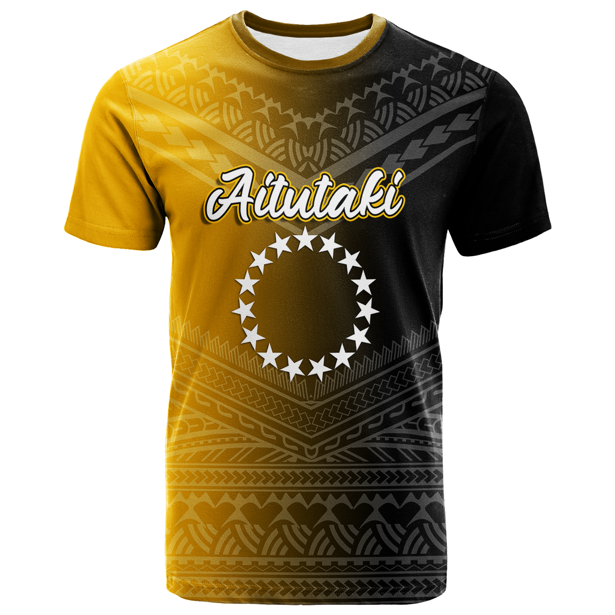 Custom Aitutaki Cook Islands Pride T Shirt LT12 Unisex Black - Polynesian Pride