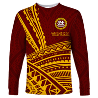 Tafuna High School American Samoa Pride Long Sleeve Shirt - LT12 Unisex Red - Polynesian Pride