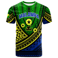 Custom Vanuatu Malampa Province Tribal Pattern T Shirt LT12 Green - Polynesian Pride
