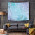 Baby Blue Gradient Polynesia Tapestry Hawaiian Tribal Hammerhead Shark Tattoo LT14