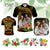 Custom Photo Pacific Tribal Tattoo Polo Shirt with Flowers Bouquet CTM09