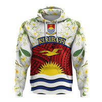Kiribati Flag Mix Plumeria Frangipanis flower Hoodie LT20 Unisex Green - Polynesian Pride