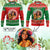 Custom Photo Aloha Hawaii Ugly Christmas Sweater Tiki Santa Mele Kalikimaka CTM14