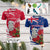 Custom New Zealand Christmas In July T Shirt Meri Kirihimete Aotearoa Pohutukawa Flowers CTM14