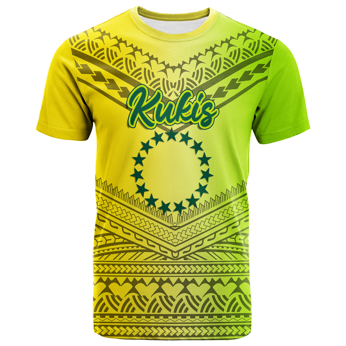 Custom Kukis Cook Islands Pride T Shirt LT12 Unisex Yellow - Polynesian Pride